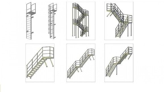 Разновидности металлических лестниц