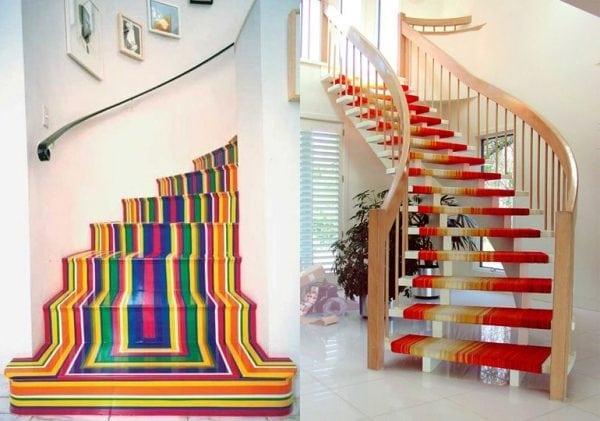 Лестницы вскрытые краской