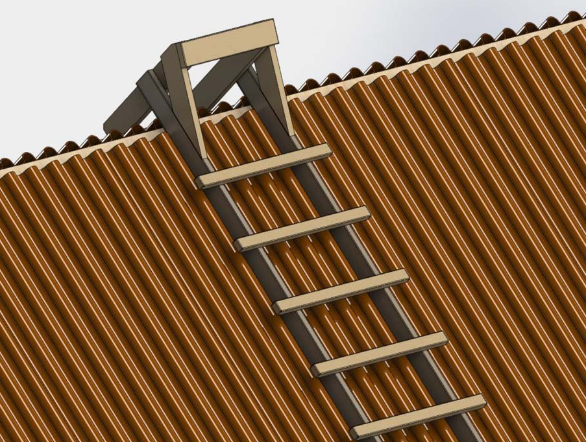Для того чтобы сделать лестницу для крыши, необходимы бруски, доски и саморезы