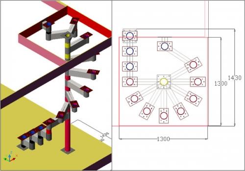 Проектирование модульных лестниц